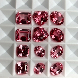 Pietra Preziosa Pappalacha Rosa Alba 5-12mm Taglio Cuore Cuscino Asscher Principessa Creato in Laboratorio - Product Image 2