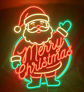 Decoración de pared de acrílico transparente con LED de neón USB personalizable, ideal para Navidad, empresas, hospitales y fiestas de cumpleaños. - Product Image 4