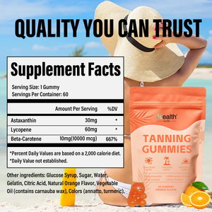 Fabricante de Suplementos, Gomitas Autobronceadoras para el Brillo de la Piel con Betacaroteno y Vitamina E, Nueva Llegada, Experto en Cuidado de la Piel - Product Image 3