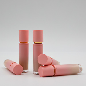 Rosa Garrafa Mineral Maquiagem Líquido Foundation Brush e Corretivo Embalagem Rotulada