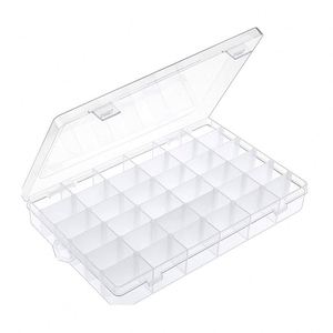 Große Transparente Kunststoff-Organisationsbox mit 8 / 24 / 36 Fächern Aufbewahrungsbehälter - Product Image 4
