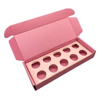 Großhandel Rosa Schokoladenbox mit Papiereinsatz Karton Lebensmittelverpackung Keksdose Versandbox mit Eigenem Logo für Versand und Lieferung