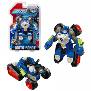 Motocicleta Transformar <span class=keywords><strong>Robot</strong></span> Juguete 2 EN 1 Cambiable Coche <span class=keywords><strong>Robot</strong></span> DIY Coche Deformación <span class=keywords><strong>Robot</strong></span> - Product Image 1
