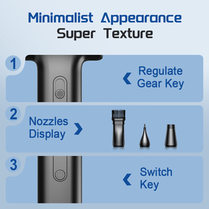 Xách Tay Không Dây 130000Rpm Điện Blower Turbo Cắt Tóc Khăn Lau Bụi Không Khí Xe Máy Sấy Mini Máy Bay Phản Lực Fan Nén Súng Không Khí Tóc Chất Tẩy Rửa - Product Image 3