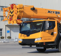 Grue de chantier hydraulique XCT35 de 35 tonnes avec flèche longue portée et capacité de levage supérieure pour les projets de construction lourde