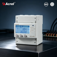 Medidor de Energía Trifásico Acrel ADL400 para Riel DIN, Medidor de Energía Inteligente U/I/P/Q/PF/F con Certificado MID, Medidor de Consumo de Energía de Fábrica
