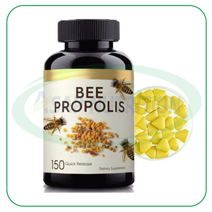 Tabletas de Extracto de Propóleo de Abeja Natural a Granel de Marca Privada - Suplemento de Apoyo Inmunológico con Certificación Halal/Kosher de Grado Alimenticio - Product Image 3