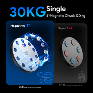 Staffa Magnetica in Alluminio da 320 libbre per Montaggio su Tetto per Antenna Dish Starlink Gen 3 V4 e 4X - Product Image 2