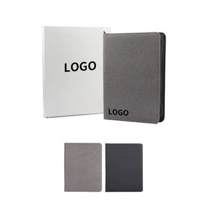 Custom Multifunction 8000mah Power Bank Business Zipper <b>Portfolio</b> <b>Folder</b> Charging Notebook With Logo - Product Image 2