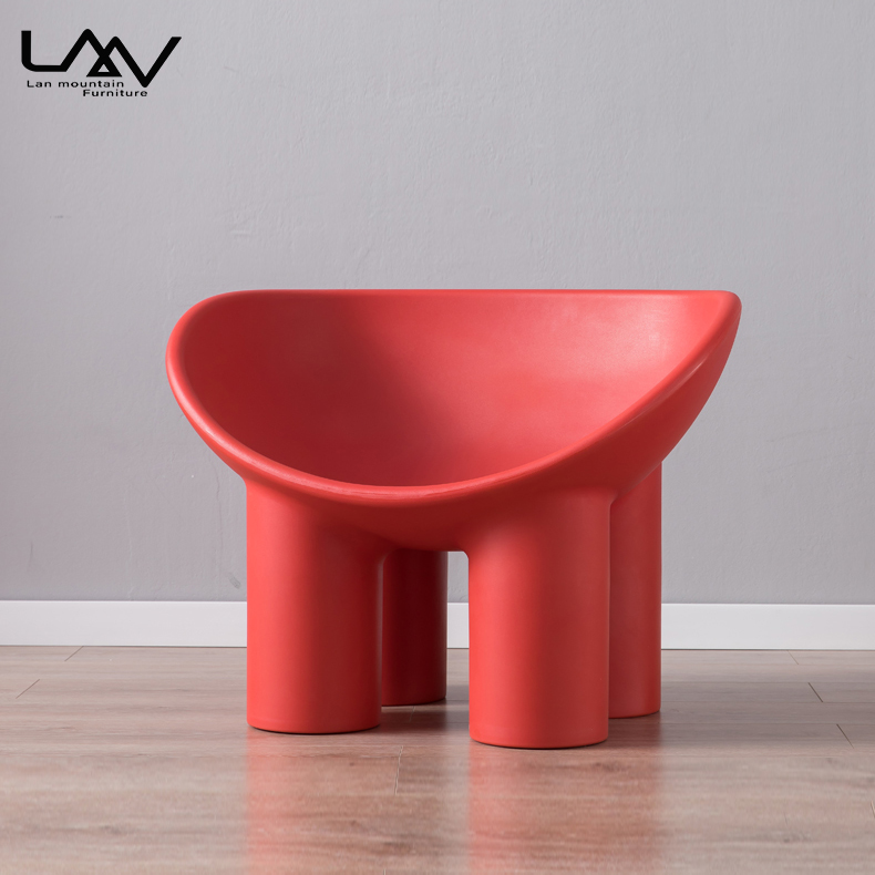 彩色pe塑料roly poly椅子大象腿躺椅家具客厅休闲椅 - buy elephant