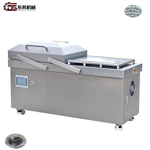 آلة تفريغ الهواء الكهربائية الأوتوماتيكية ذات الغرفة المزدوجة من الفولاذ المقاوم للصدأ مع مقاييس، إنتاجية عالية وموفرة للطاقة، مناسبة لورش تعبئة اللحوم - Product Image 2