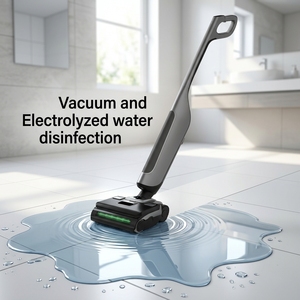 Floor Wet Dry Vacuum Cleaner Cordless and Electrolyzed Water 220W 17kPa Self <b>Cleaning</b> Vacuum Cleaner - Product Image 1