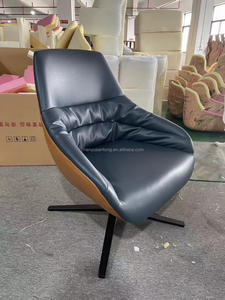 أثاث منزلي لغرفة المعيشة أريكة فردية للاسترخاء كرسي استراحة مع قطعة تُحكم عُسمانيًا كرسي جلد عصري من تصميم imola - Product Image 5