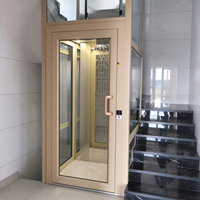Ascenseur hydraulique anti-vibration pour villa, 320 kg, 400 kg, sol antidérapant, installation rapide