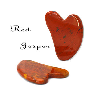 Gua Sha-masajeador Facial personalizado de cuarzo rosa, piedra de Jade para masaje Facial, tabla de ágata GuaSha - Product Image 4