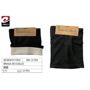 Braga De Cuello Neck Warmer Black 12 Pcs For Cold Weather Protection - Product Image 1
