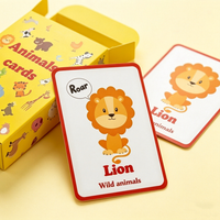 Cartes d'apprentissage éducatives pour enfants en anglais, cartes d'alphabet en papier épais avec design personnalisé, impression sur mesure