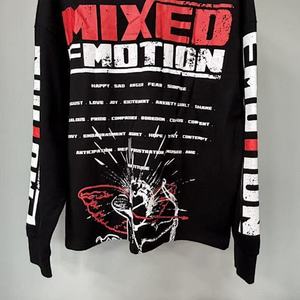 Sweat-shirt à capuche rétro délavé de haute qualité, poids lourd, 100% coton, manches longues, émotions mixtes, style streetwear décontracté pour hommes - Product Image 4