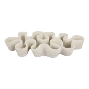 Ciotola in resina curva per decorazione tavolino da caffè, centrotavola contemporaneo, accessorio per sala da pranzo, decorazione per la casa - Product Image 1
