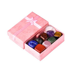 Natural Crystal Gemstone Chakras Healing Stone Home Decoration Gifts Box for Children