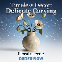 Vase en céramique transparente de grande taille, style Art déco, avec glaçure réactive, pour la décoration de table, à l'intérieur ou à l'extérieur, avec des fleurs
