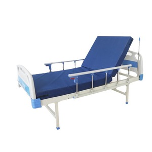Lit médical manuel Li Rong à manivelle avec barrière de sécurité pour personnes âgées, malades et enfants, usage médical à domicile - Product Image 1