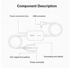 <span class=keywords><strong>70mai</strong></span> – câble de Surveillance de stationnement pour <span class=keywords><strong>70mai</strong></span> 4K <span class=keywords><strong>A800S</strong></span> Cam WIDE PRO Plus + A500S <span class=keywords><strong>70mai</strong></span> Kit de câblage pour voiture DVR 24H moniteur de stationnement - Product Image 6