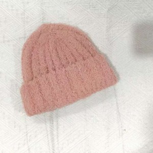 Bonnet tricoté à rayures grises, chaud pour l'hiver, pour femme, grande circonférence de tête - Product Image 2