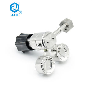 Göstergeler ile 1/4 inç NPT giriş <span class=keywords><strong>6000psi</strong></span> çıkış 100psi oksijen basınç regülatörü - Product Image 3