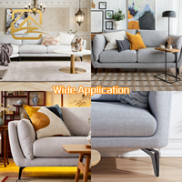 Pieds de meubles professionnels en fer chromé or noir robustes pour canapé, table basse, meuble TV - Design moderne pour salon et cuisine