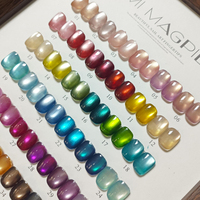 AILANUO Nouveau Style Professionnel Kit de Vernis Gel Œil de Chat 15ml Non Toxique Magnétique Fournitures d'Art Ongulaire Vernis Gel UV