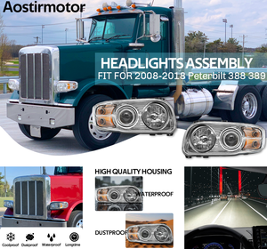 Par de Faros Delanteros Halógenos para Peterbilt 388/389 2008-2018, Resistentes al Agua, con <span class=keywords><strong>1</strong></span> Año de Garantía, Directo de Fábrica - Product Image 6