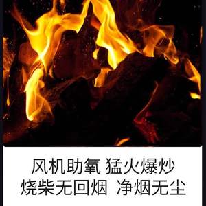 Baihui Emperor Chef No. Poêle à bois en acier inoxydable 4 brûleurs, design rustique autoportant, écologique pour cuisine - Product Image 5