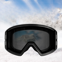 Lunettes de ski polarisées anti-UV unisexes à double couche anti-buée coupe-vent anti-sable pour adultes, lunettes de soleil de ski d'extérieur