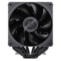 SNOWMAN AX880-No Light-BK Style CPU Cooler Screw Style Radiator CNC Convex Copper Base 120mm Fans for Processor