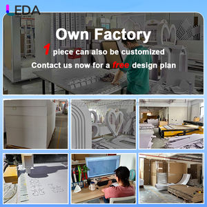 ฉากหลังงานแต่งงานอะคริลิคขนาดใหญ่ทันสมัย LEDA พร้อมแถบไฟ LED ตกแต่งงานปาร์ตี้ ฉากหลังงานแต่งงาน PVC สำหรับงานอีเว้นท์ - Product Image 3