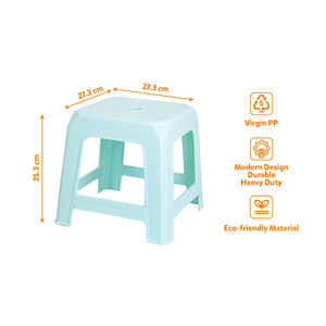Modern Eco-Friendly Multi-Function PP Plastic <b>Stool</b> Square Seat Stackable Lightweight Durable Household Ottoman Home <b>Bedroom</b> - Product Image 5