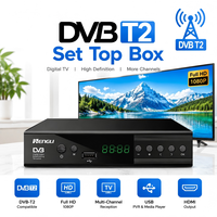 Décodeur numérique Full HD gratuit DVB-T2 avec WiFi 802.11n 2.4G/5GHz et télécommande