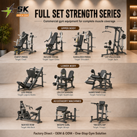 Ensemble complet d'équipements de gym SK pour centre de remise en forme, club, hôtel, machines d'entraînement de force et cardio, solution tout-en-un