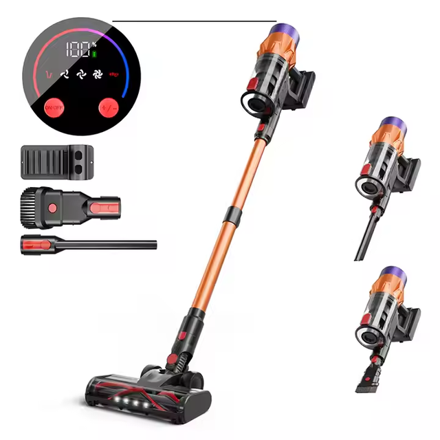 2026 Latest Stick Handheld Vacuum Cleaner Portable Rechargeable Upright Dry Cordless Vacuum Cleaner for Home Car Floor Carpet