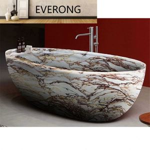 Matériau en pierre naturelle Calacatta villa en marbre violet baignoire intérieure moderne de luxe décoration de la maison conception personnalisée - Product Image 5