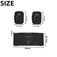 M-VAVE WP-12 Système Audio de Monitoring Intra-Auriculaire Sans Fil 2.4G Transmission Stéréo Mono Enregistreur Émetteur Récepteur Rechargeable