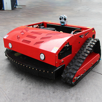 Tondeuse robot agricole tout-terrain télécommandée, tondeuse à chenilles télécommandée, tondeuse de qualité industrielle