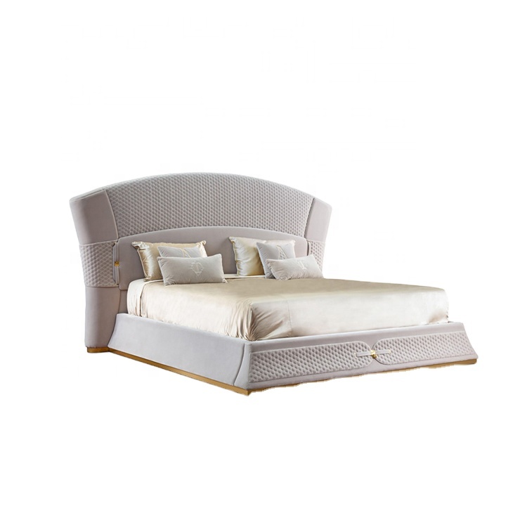 Роскошная мягкая кожаная домашняя кровать, односпальная и двуспальная кровать, мебель для комнаты, современные гостиничные деревянные кровати