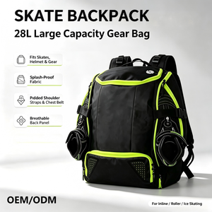 Mochila de patinaje en línea de velocidad de viaje personalizada impermeable <span class=keywords><strong>bolsa</strong></span> de patín de <span class=keywords><strong>hielo</strong></span> de hockey deportivo para niños y adultos - Product Image 1