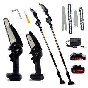 F 2-in-1 không dây dài cực chuỗi thấy có thể tháo rời Hợp kim nhôm que điện Kính thiên văn cực Chainsaw 21V pin lithium - Product Image 4