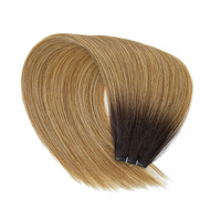 Extensions de cheveux naturels russes 100% humains, tissage fin invisible Genius Wefts, pour salon