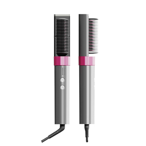 Brosse lissante électrique ionique en nylon, chauffage rapide PTC 35W, peigne 2-en-1 pour lisser et boucler, conception anti-brûlure 5 - Product Image 6