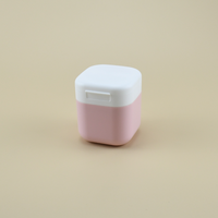 Pots cosmétiques en PP à double couvercle rabattable 50g 80g 100g 120g – Contenants vides en plastique pour crèmes et masques de soin