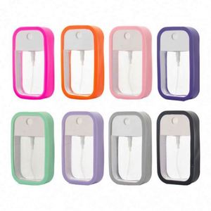 Flacon vide de luxe en plastique personnalisé, format carte de crédit, rechargeable, avec pompe pulvérisatrice et porte-clés, pour alcool, soins de la peau et crème, écran multicolore - Product Image 1